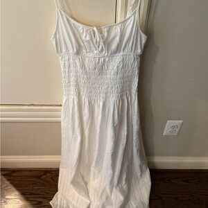 Cupshe White Smocked Dress